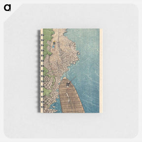 アートメモ帳-Cloudy Day at Yaguchi Ferry (Kumoribi no Yaguchi) - 川瀬 巴水 Memo.