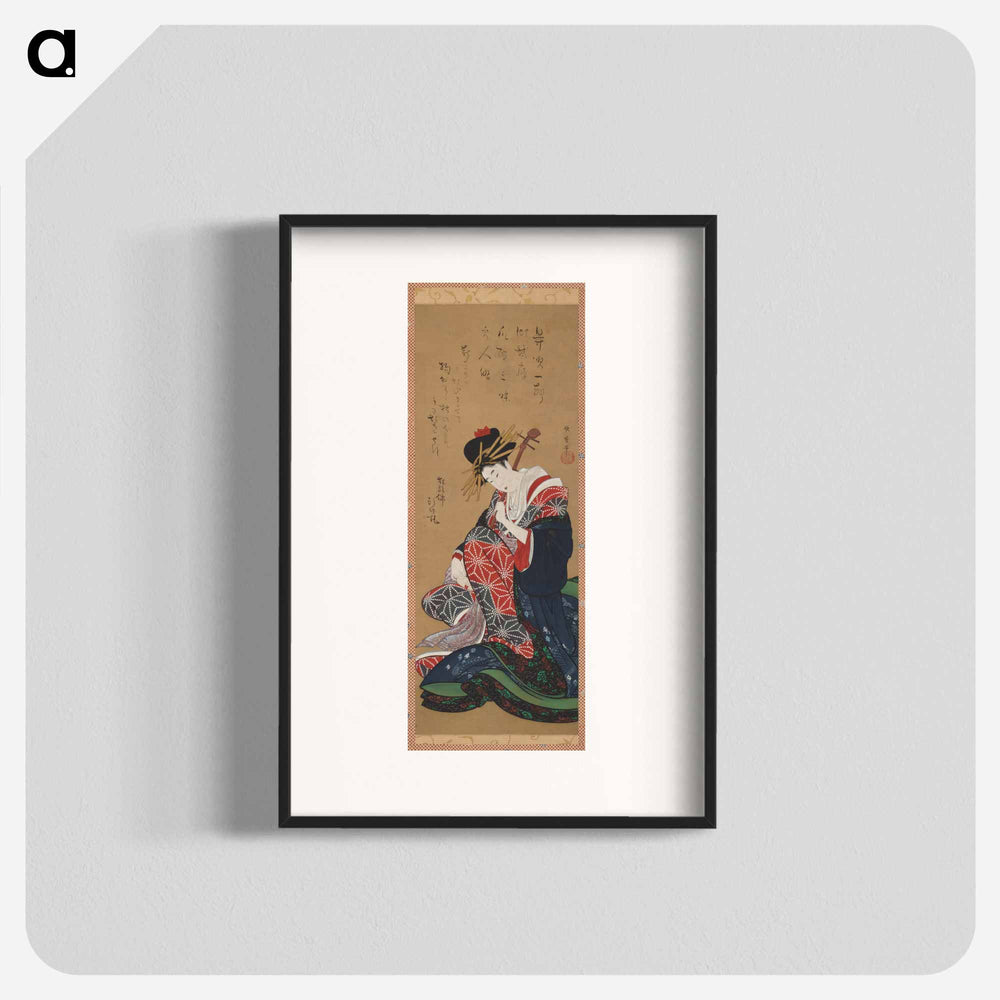 Shamisen Player - 喜多川 歌麿 Poster.