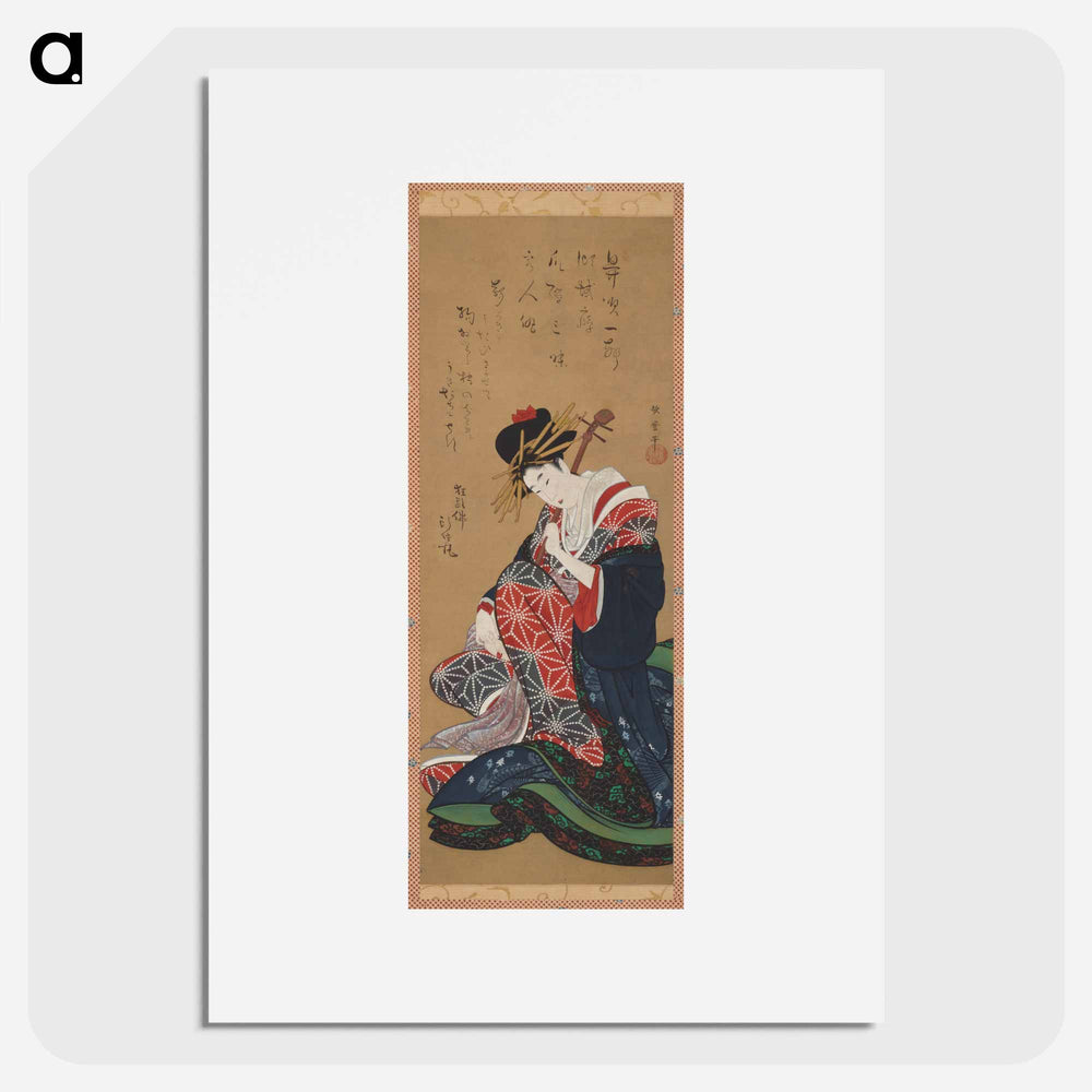 Shamisen Player - 喜多川 歌麿 Poster.