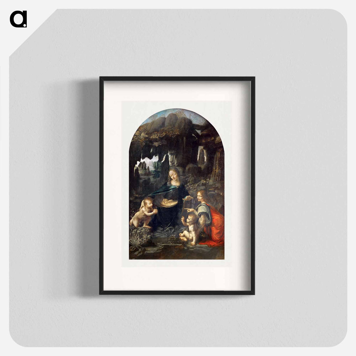 Virgin of the Rocks - Leonardo da Vinci Poster.