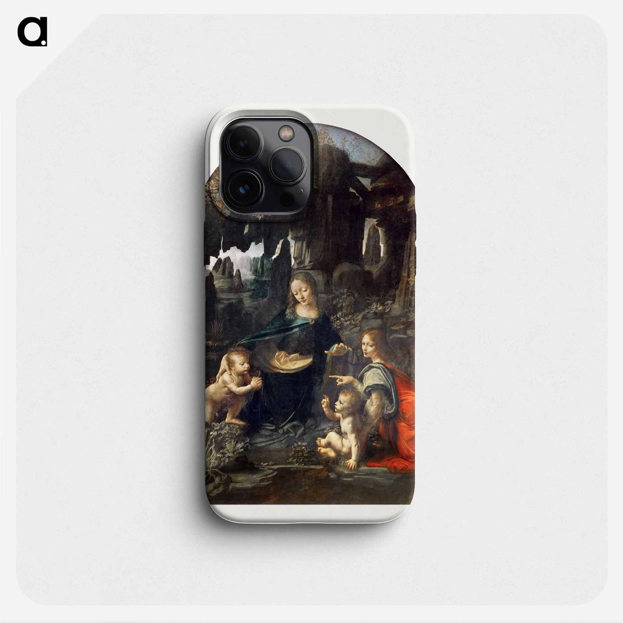 Virgin of the Rocks - Leonardo da Vinci Phone Case.