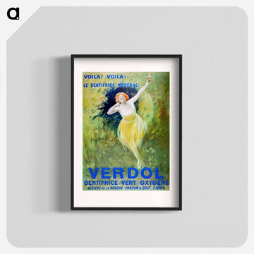 Verdol, oxygenated green toothpaste - Leonetto Cappiello Poster.