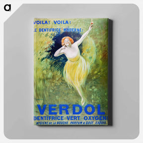 アートパネル-Verdol, oxygenated green toothpaste - レオネット カピエッロ Canvas.