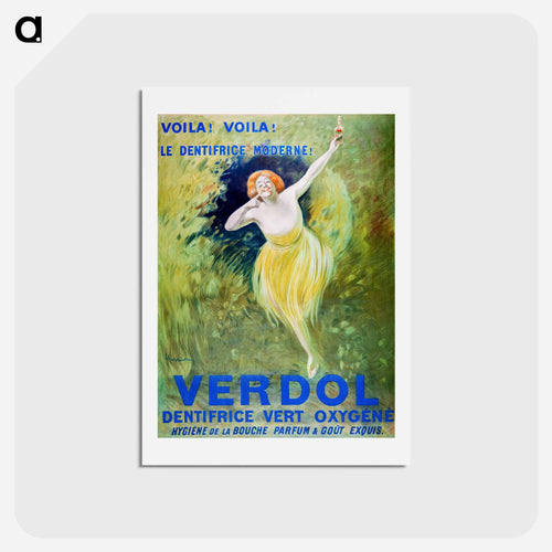 Verdol, oxygenated green toothpaste - レオネット カピエッロ Postcard.