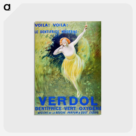 アートポストカード-Verdol, oxygenated green toothpaste - レオネット カピエッロ Postcard.
