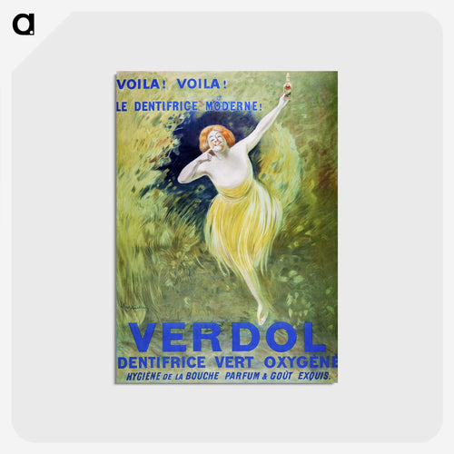 Verdol, oxygenated green toothpaste - レオネット カピエッロ Postcard.