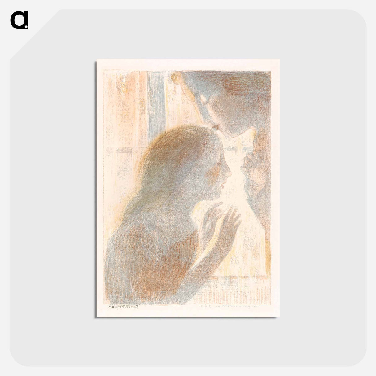 アートポストカード-It was a religious mystery - モーリス ドニ Postcard.