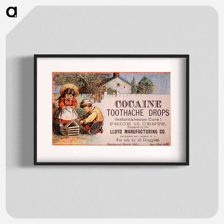 アートポスター-Cocaine Toothache Drops Advertisement
 - 国立医学図書館 Poster.