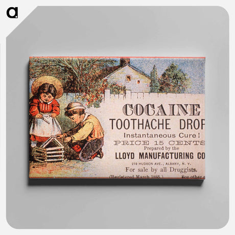 アートパネル-Cocaine Toothache Drops Advertisement
 - 国立医学図書館 Canvas.