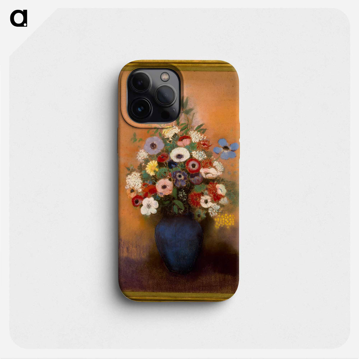 Anemones and lilas in a blue vase - Odilon Redon Phone Case.