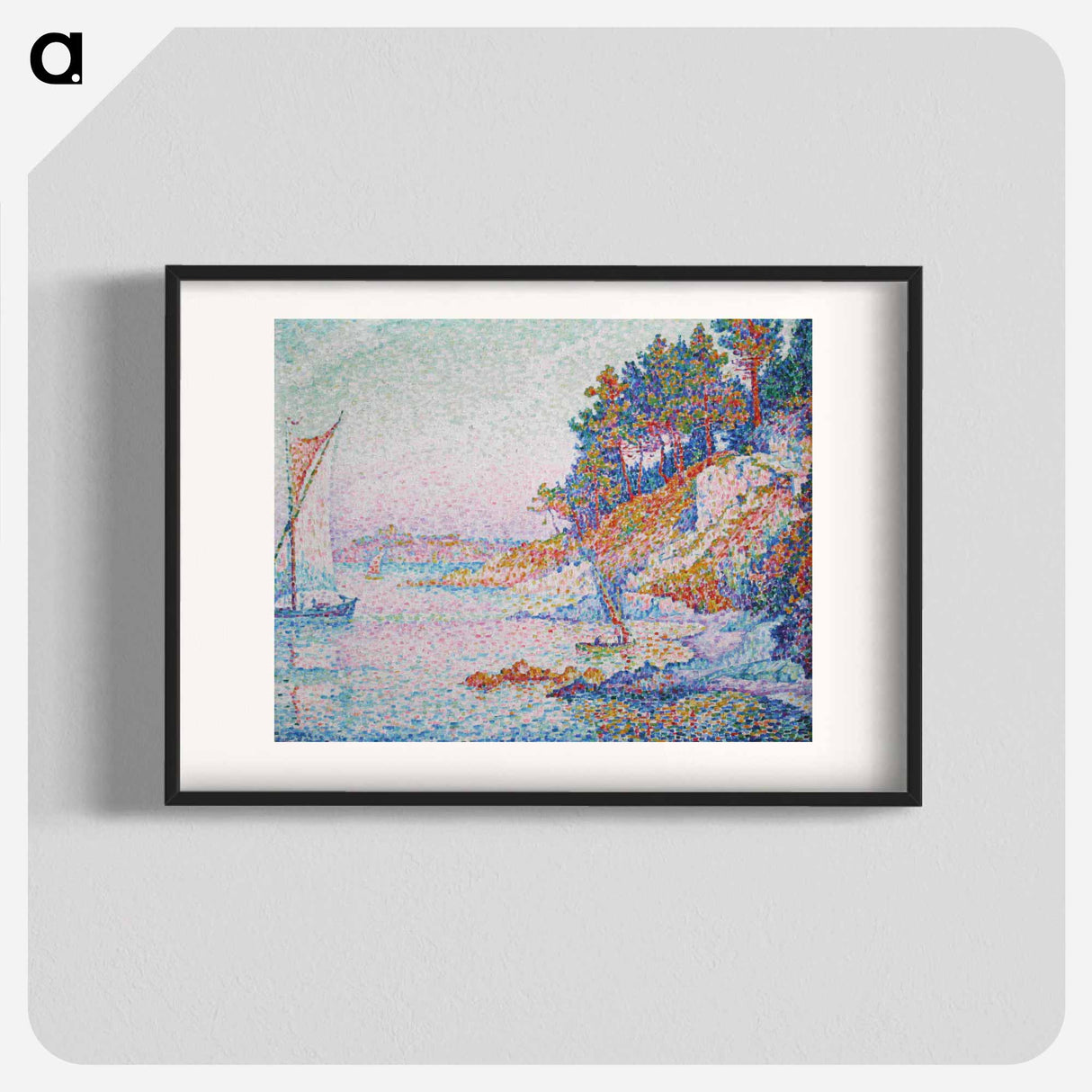 Signac - La Calanque edit - ポール シニャック Poster.