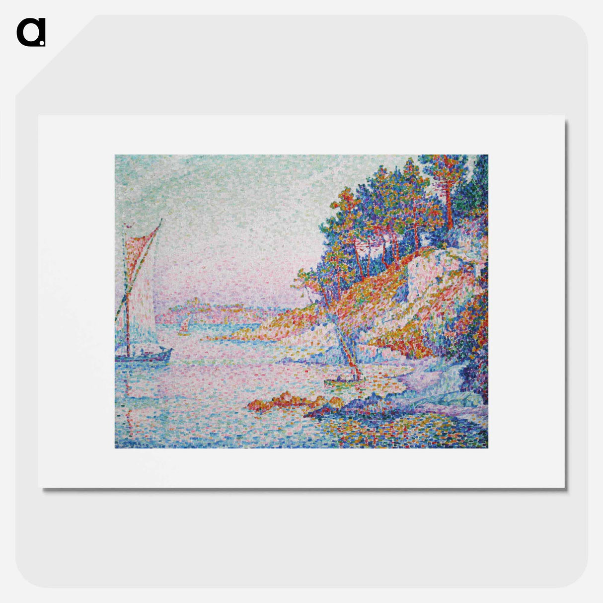 Signac - La Calanque edit - Paul Signac Poster.