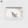 アートメモ帳-Spectacled Teal and Snow-bent Bamboo
 - 鳥類図鑑 Memo.