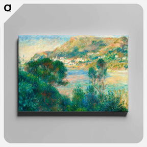 アートパネル-View of Monte Carlo from Cap Martin - ピエール オーギュスト ルノワール Canvas.