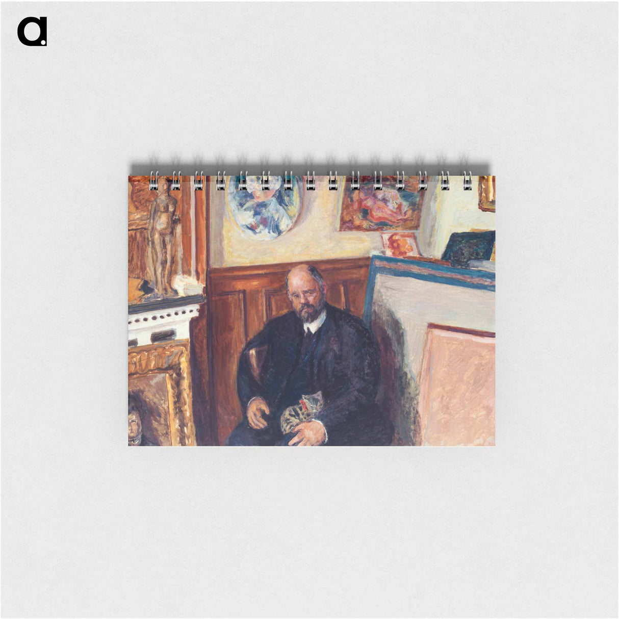 アートメモ帳-Portrait of Ambroise Vollard with a Cat
 - ピエール ボナール Memo.