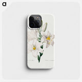 Madonna Lily - Pierre Joseph Redouté Phone Case.