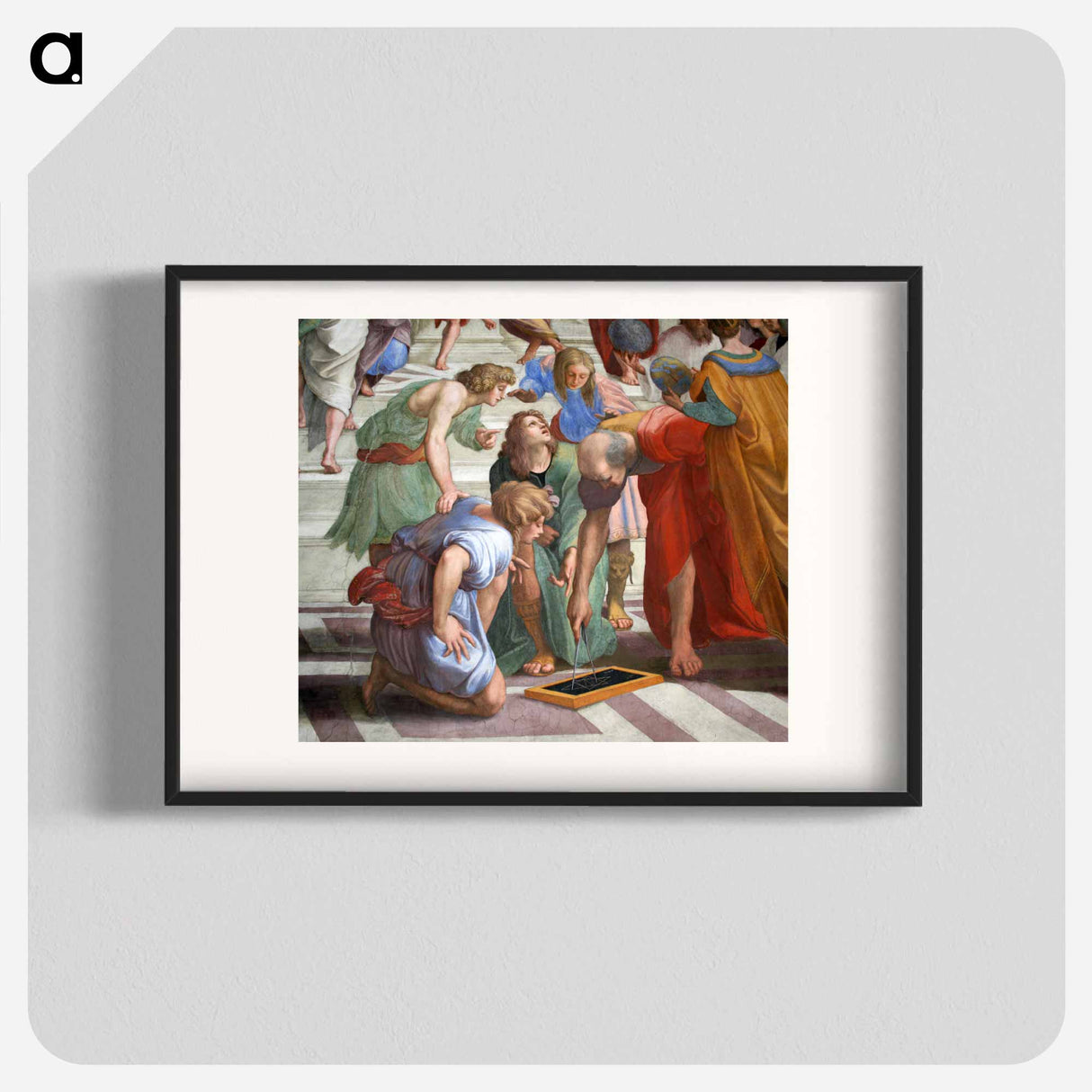 0 Chambre de Raphaël - École d'Athènes - ラファエロ サンティ Poster.