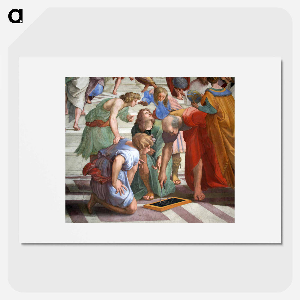 0 Chambre de Raphaël - École d'Athènes - ラファエロ サンティ Poster.
