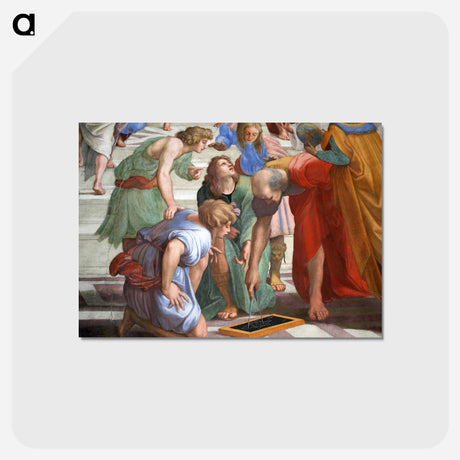 アートポストカード-0 Chambre de Raphaël - École d'Athènes - ラファエロ サンティ Postcard.