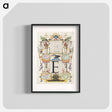 アートポスター-Guide for Constructing the Letter E from Mira Calligraphiae Monumenta
 - 書道のお手本 Poster.