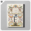 アートパネル-Guide for Constructing the Letter E from Mira Calligraphiae Monumenta
 - 書道のお手本 Canvas.