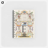 アートメモ帳-Guide for Constructing the Letter E from Mira Calligraphiae Monumenta
 - 書道のお手本 Memo.