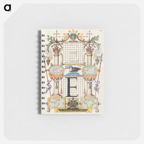 アートメモ帳-Guide for Constructing the Letter E from Mira Calligraphiae Monumenta
 - 書道のお手本 Memo.