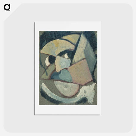 アートポストカード-Abstract portrait - テオ ファン ドゥースブルフ Postcard.