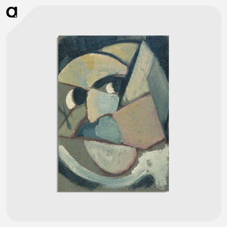 アートポストカード-Abstract portrait - テオ ファン ドゥースブルフ Postcard.