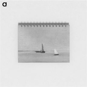 アートメモ帳-Study for Ships and Sailboats on the Delaware - トーマス エイキンズ Memo.
