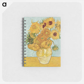 アートメモ帳-Vase with Twelve Sunflowers - フィンセント ファン ゴッホ Memo.