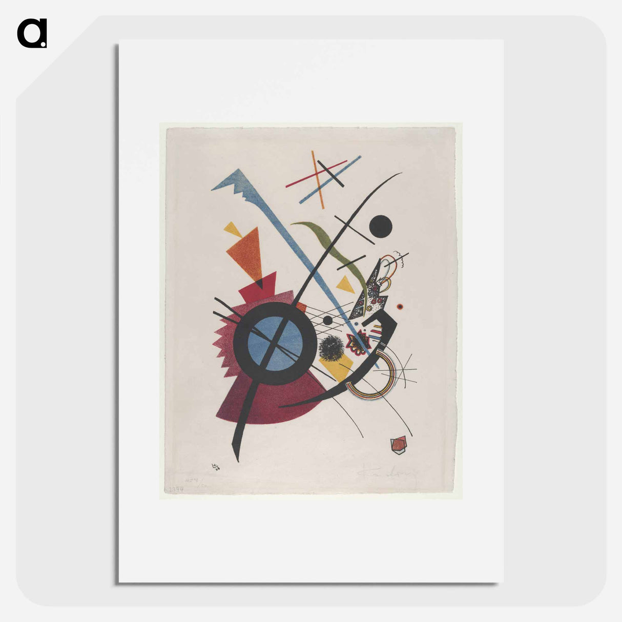 Violett - Wassily Kandinsky Poster.