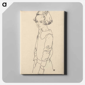 アートパネル-Portrait of Maria Steiner
 - ウィーン博物館 Canvas.