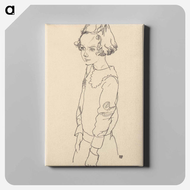 アートパネル-Portrait of Maria Steiner
 - ウィーン博物館 Canvas.