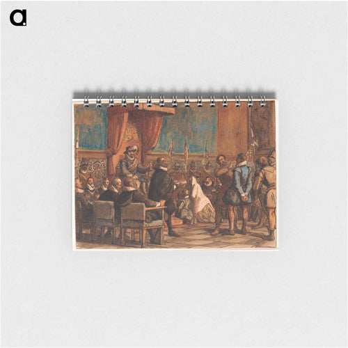 Chapter 4. Lets the executioner take the chain of command and the sword from the forger Christopher Rosenkrantz by Wilhelm Marstrand - Wilhelm Marstrand Memo.