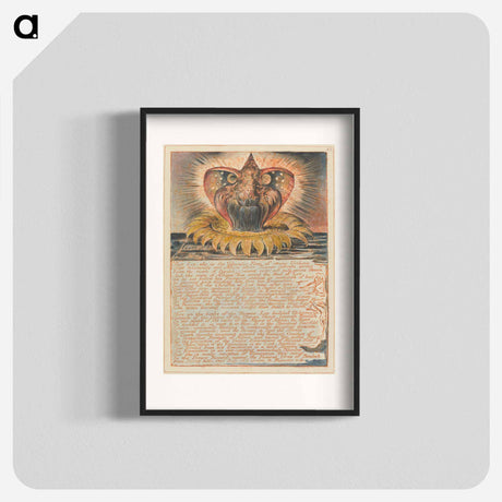 アートポスター-Jerusalem, Plate 53 - ウィリアム ブレイク Poster.