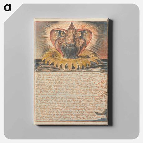 アートパネル-Jerusalem, Plate 53 - ウィリアム ブレイク Canvas.