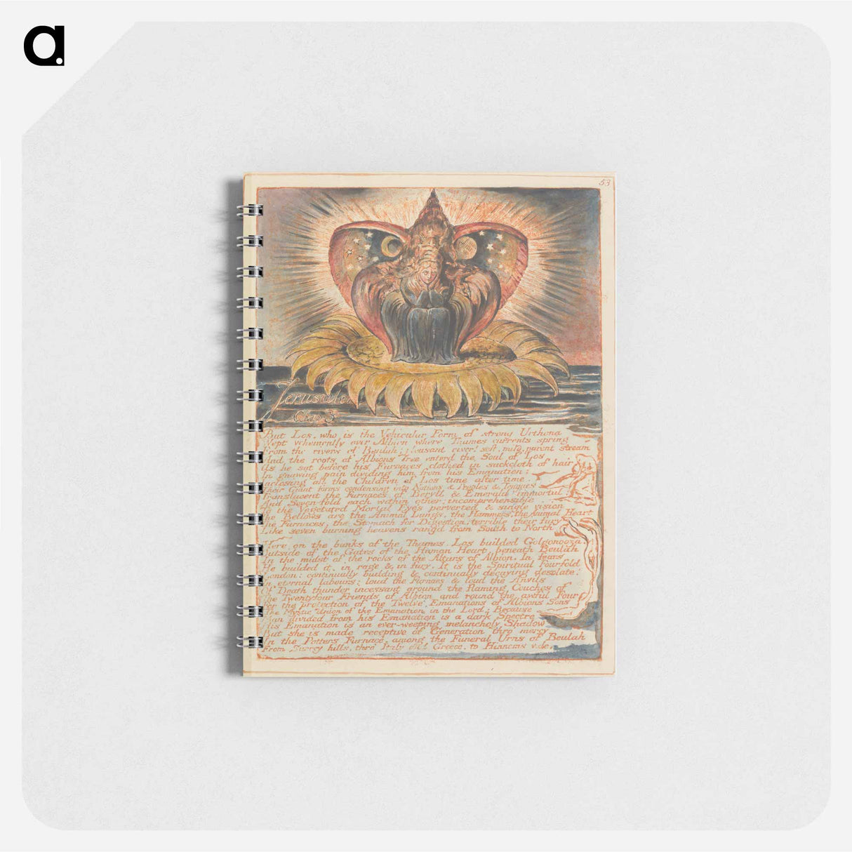 アートメモ帳-Jerusalem, Plate 53 - ウィリアム ブレイク Memo.