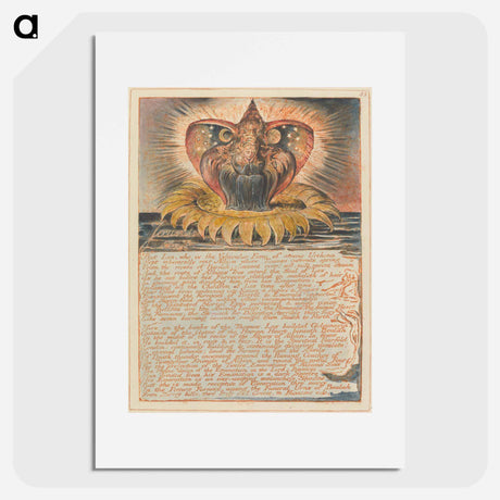 アートポスター-Jerusalem, Plate 53 - ウィリアム ブレイク Poster.