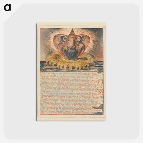アートポストカード-Jerusalem, Plate 53 - ウィリアム ブレイク Postcard.