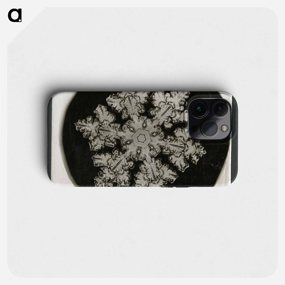 Wilson Bentley Photomicrograph of Stellar Snowflake No. 1099 - ウィルソン ベントレー Phone Case.