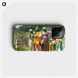 Dressing for the Carnival - Winslow Homer Phone Case.