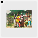 アートポストカード-Dressing for the Carnival - ウィンスロー ホーマー Postcard.