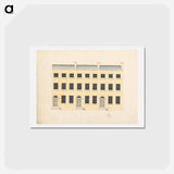 アートポストカード-Design for a London Townhouse: Elevation
 - イェール大学アートギャラリー Postcard.