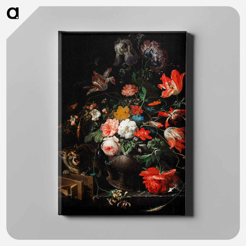 The Overturned Bouquet - エイブラハム ミニョン Canvas.