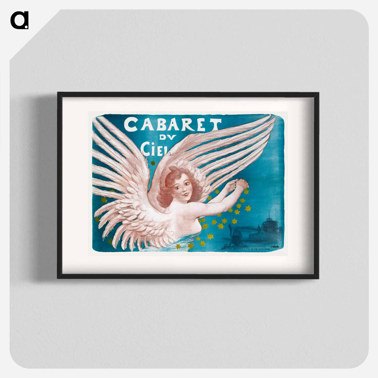 Cabaret du Ciel - アドルフ レオン ウィレット Poster.
