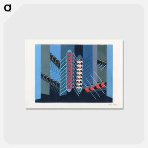 アートポストカード-Maquettes de theatre i.-xv. - アレクサンドラ エクスター Postcard.