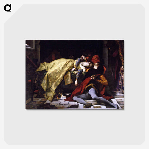 フランチェスカ・ダ・リミニとパオロ・マラスティの死 - アレクサンドル カバネル Postcard.