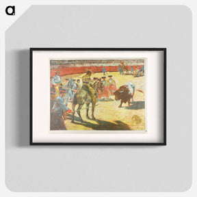 アートポスター-Bull-Fight - アレクサンドル ルノア Poster.