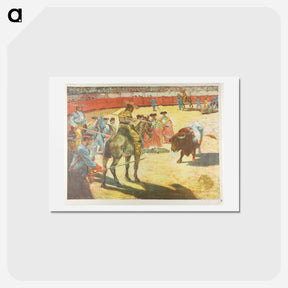 アートポストカード-Bull-Fight - アレクサンドル ルノア Postcard.